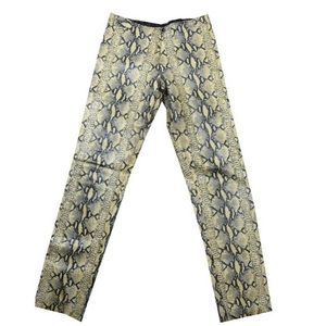 Vintage 90s real leather snake skin trousers,
